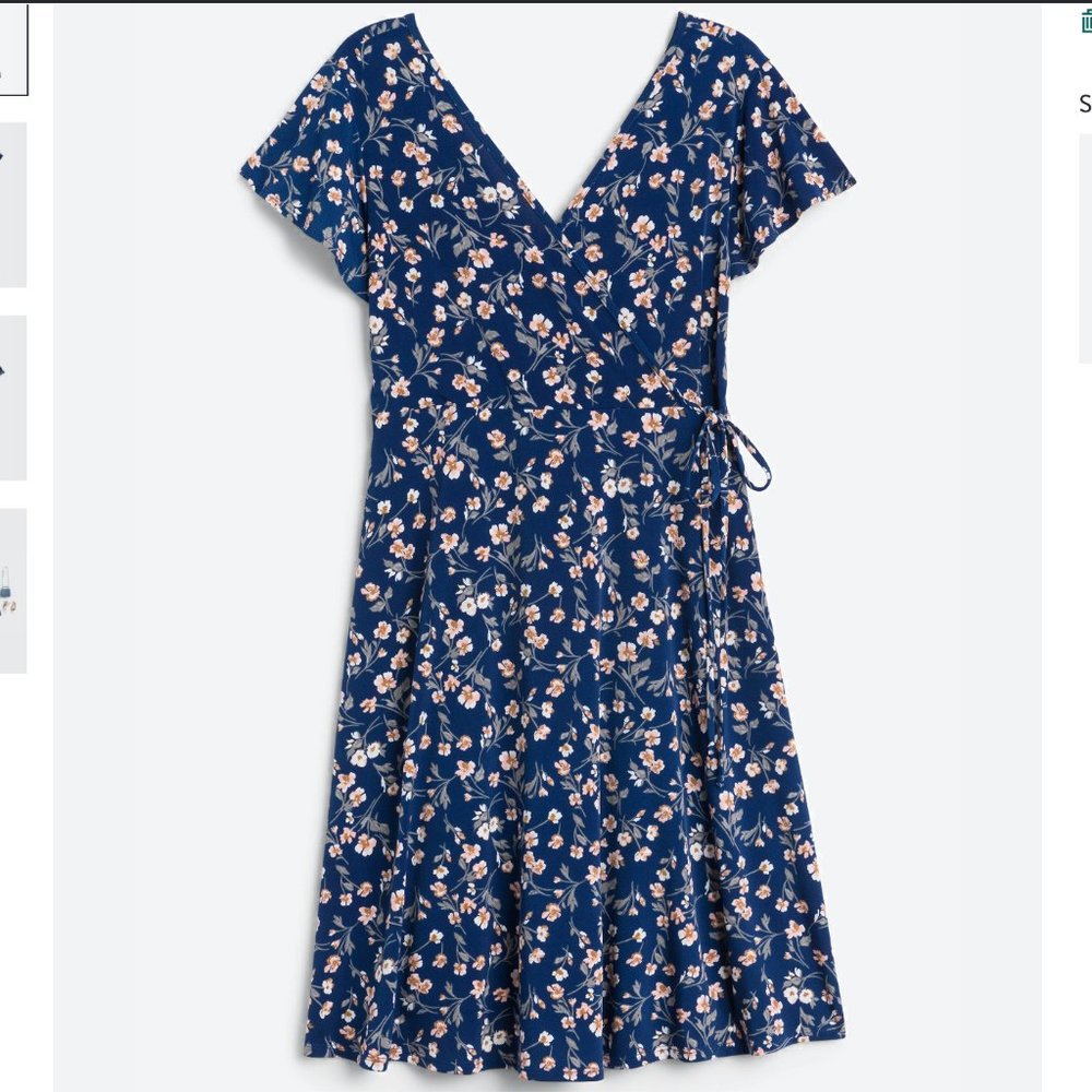 KAILEIGH Maternity Faux Wrap Knit Dress